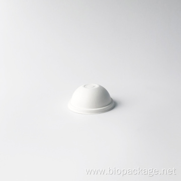 Bagasse Dome lid 90mm White Lid